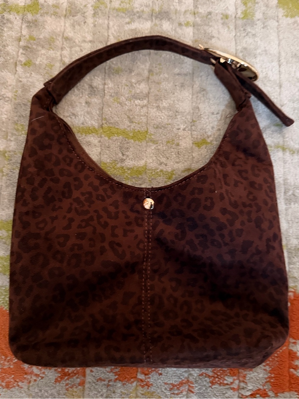 Anthropologie Brown Leopard-Print Shoulder Bag- Mini